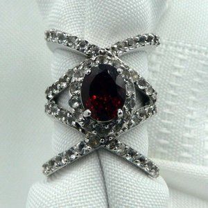 Sz 5 Genuine Mozambique Garnet Ring NWOT